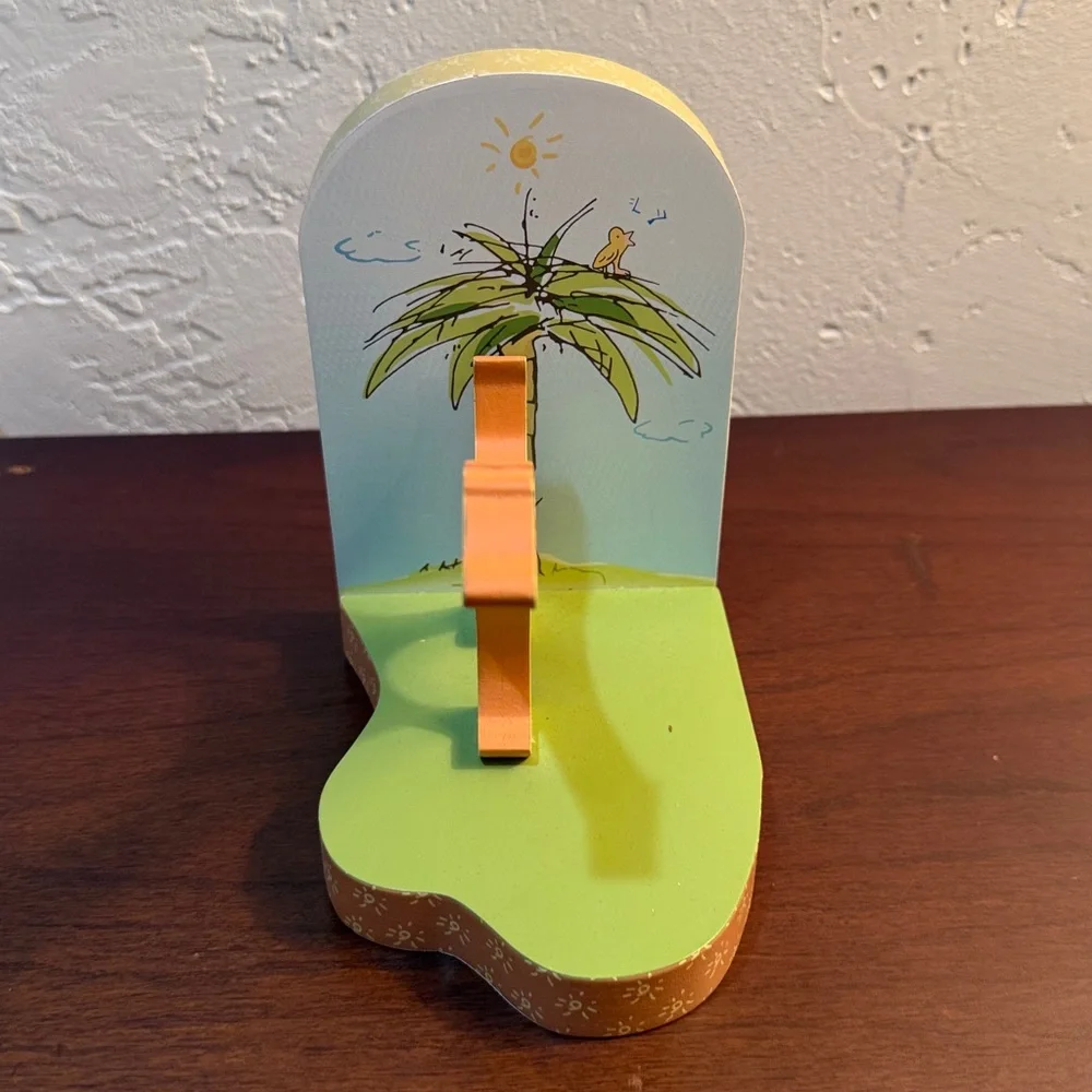 John Lennon Blue. Orange and Yellow Elephant and Giraffe Bookends.